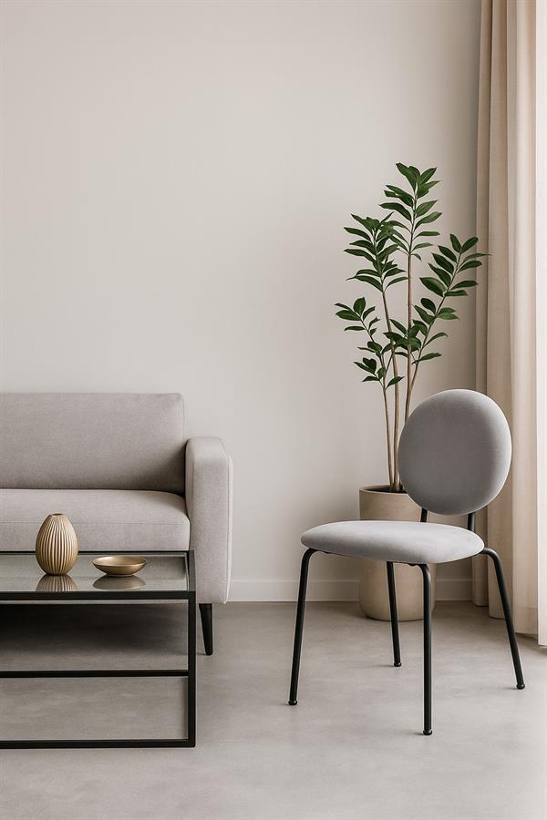 Silla Pinamar Asiento y Respaldo Tapizados Baja